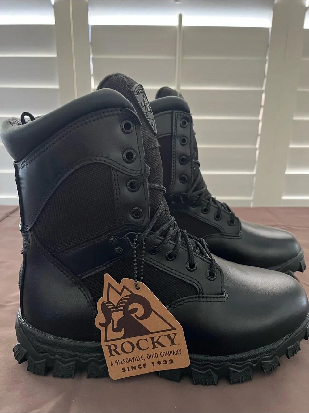 Rocky black boots men's 7.5